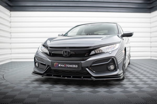 MAXTON DESIGN - Spoiler pod predný nárazník HONDA CIVIC SPORT MK 10 , Čierny lesk – Obrázok 4