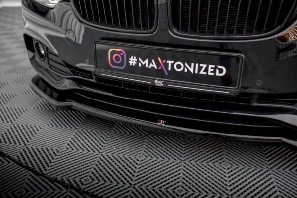 MAXTON DESIGN - Spoiler pod predný nárazník V.1 vhodné pre BMW 4 GRAN COUPE F36, Čierny lesk – Obrázok 4