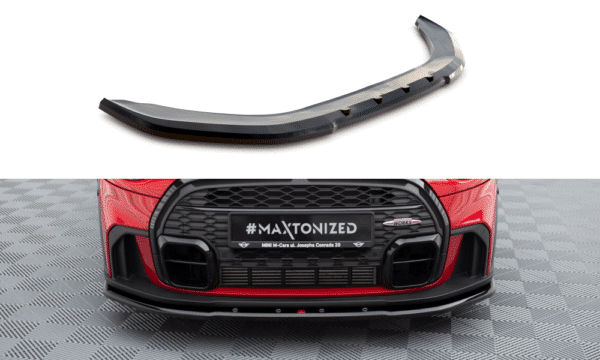 MAXTON DESIGN - Spoiler pod predný nárazník V.1 MINI COOPER S JOHN COOPER WORKS F56 FACELIFT, Čierny lesk