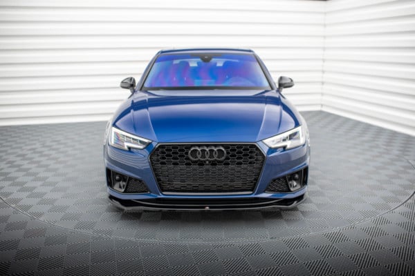MAXTON DESIGN - Spoiler pod predný nárazník V.2 AUDI A4 COMPETITION B9, Čierny lesk – Obrázok 2