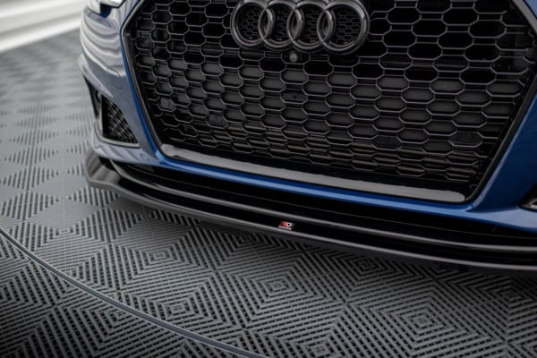 MAXTON DESIGN - Spoiler pod predný nárazník V.2 AUDI A4 COMPETITION B9, Čierny lesk – Obrázok 3