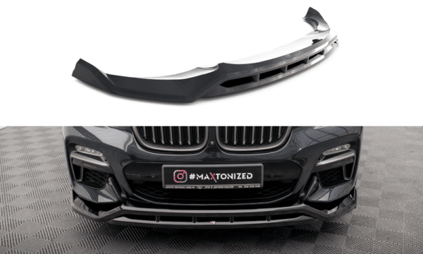 MAXTON DESIGN - Spoiler pod predný nárazník V.2 vhodné pre BMW X4 M-PACK G02, Čierny lesk