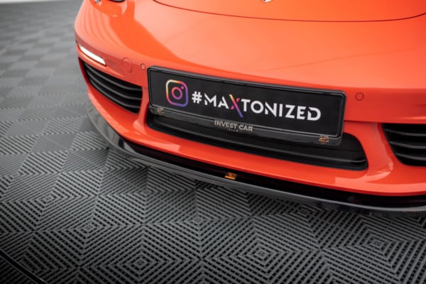 MAXTON DESIGN - Spoiler pod predný nárazník V.2 PORSCHE 718 CAYMAN 982C, Čierny lesk – Obrázok 4