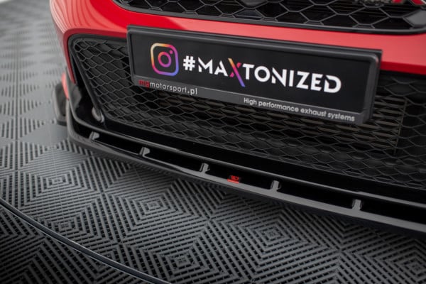MAXTON DESIGN - Spoiler pod predný nárazník V.3 HONDA CIVIC TYPE-R MK 11, Čierny lesk – Obrázok 3