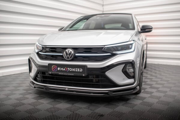 MAXTON DESIGN - Spoiler pod predný nárazníkVOLKSWAGEN TAIGO R-LINE MK1, Čierny lesk – Obrázok 3