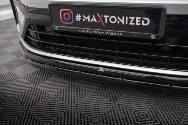 MAXTON DESIGN - Spoiler pod predný nárazníkVOLKSWAGEN TAIGO R-LINE MK1, Čierny lesk – Obrázok 4