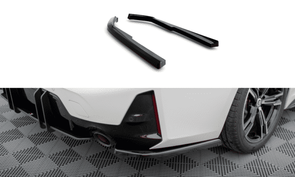 MAXTON DESIGN - Bočné difúzory zadného nárazníka vhodné pre BMW M-PACK G20 / G21 FACELIFT, Čierny lesk
