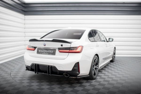 MAXTON DESIGN - Bočné difúzory zadného nárazníka vhodné pre BMW M-PACK G20 / G21 FACELIFT, Čierny lesk – Obrázok 2