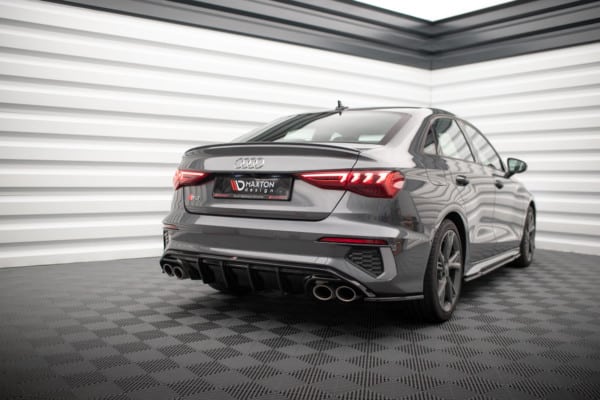 MAXTON DESIGN - Difúzor zadného nárazníka AUDI S3 SEDAN 8Y, Čierny lesk – Obrázok 2
