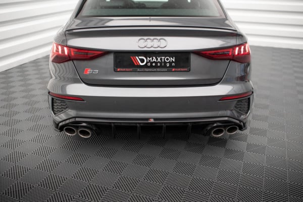 MAXTON DESIGN - Difúzor zadného nárazníka AUDI S3 SEDAN 8Y, Čierny lesk – Obrázok 3