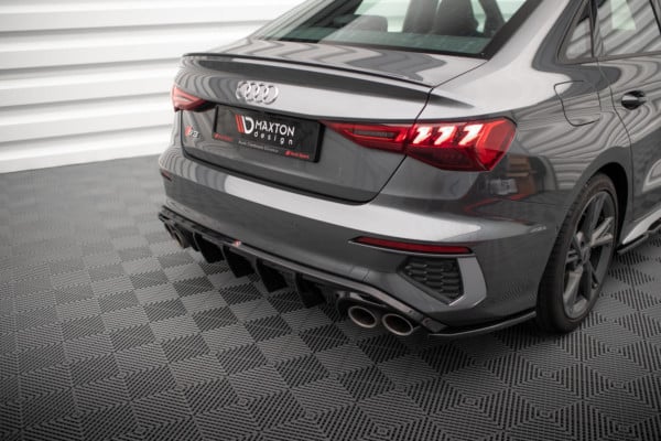 MAXTON DESIGN - Difúzor zadného nárazníka AUDI S3 SEDAN 8Y, Čierny lesk – Obrázok 4