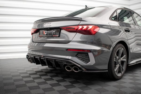 MAXTON DESIGN - Difúzor zadného nárazníka AUDI S3 SEDAN 8Y, Čierny lesk – Obrázok 5