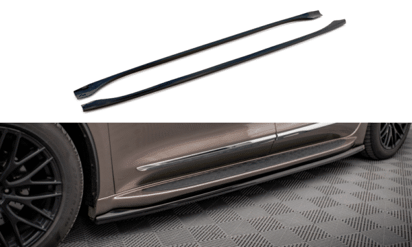 MAXTON DESIGN - Lišty pod bočné prahy CHRYSLER PACIFICA MK2, Čierny lesk