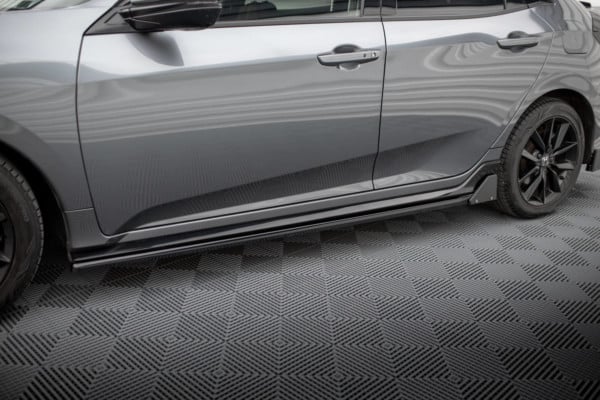 MAXTON DESIGN - Lišty pod bočné prahy HONDA CIVIC SPORT MK 10 , Čierny lesk – Obrázok 2