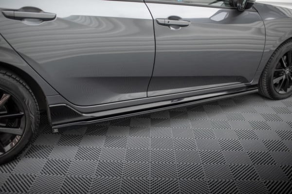 MAXTON DESIGN - Lišty pod bočné prahy HONDA CIVIC SPORT MK 10 , Čierny lesk – Obrázok 2