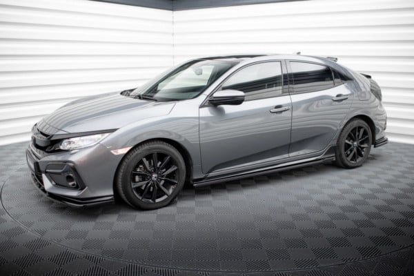 MAXTON DESIGN - Lišty pod bočné prahy HONDA CIVIC SPORT MK 10 , Čierny lesk – Obrázok 3