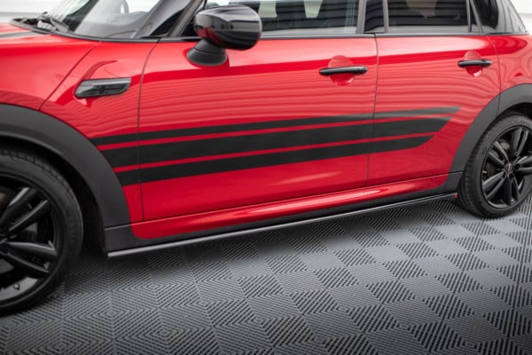 MAXTON DESIGN - Lišty pod bočné prahy MINI COOPER S JOHN COOPER WORKS F56 FACELIFT, Čierny lesk – Obrázok 2