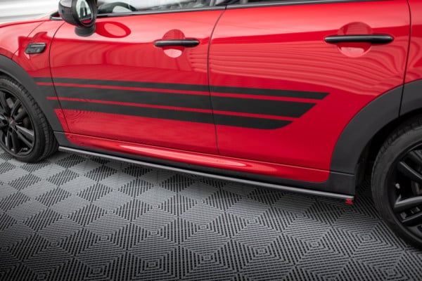 MAXTON DESIGN - Lišty pod bočné prahy MINI COOPER S JOHN COOPER WORKS F56 FACELIFT, Čierny lesk – Obrázok 3