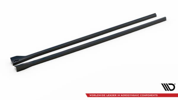MAXTON DESIGN - Lišty pod bočné prahy RENAULT MEGANE GT LINE GRANDTOUR MK3 FACELIFT, Čierny lesk – Obrázok 5