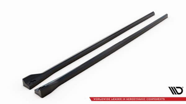 MAXTON DESIGN - Lišty pod bočné prahy RENAULT MEGANE GT LINE GRANDTOUR MK3 FACELIFT, Čierny lesk – Obrázok 6