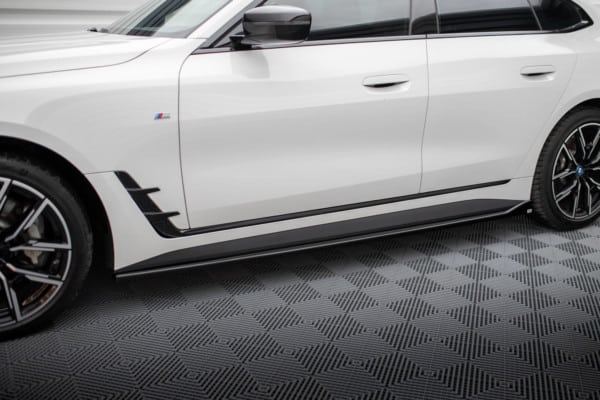 MAXTON DESIGN - Lišty pod bočné prahy V.1 vhodné pre BMW I4 M-PACK G26, Čierny lesk – Obrázok 4