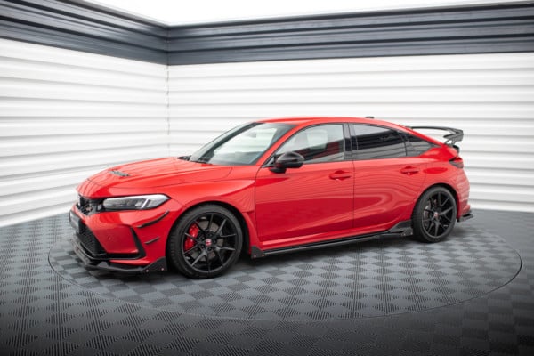 MAXTON DESIGN - Lišty pod bočné prahy V.1 HONDA CIVIC TYPE-R MK 11, Čierny lesk – Obrázok 4