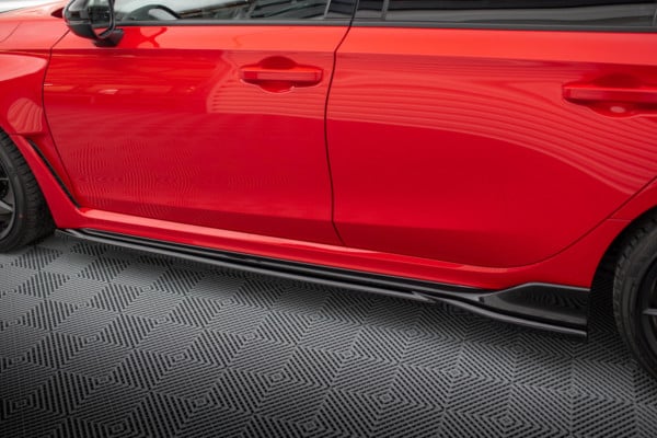 MAXTON DESIGN - Lišty pod bočné prahy V.1 HONDA CIVIC TYPE-R MK 11, Čierny lesk – Obrázok 4
