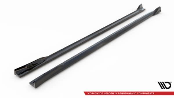 MAXTON DESIGN - Lišty pod bočné prahy V.2 vhodné pre BMW X4 M-PACK G02, Čierny lesk – Obrázok 6