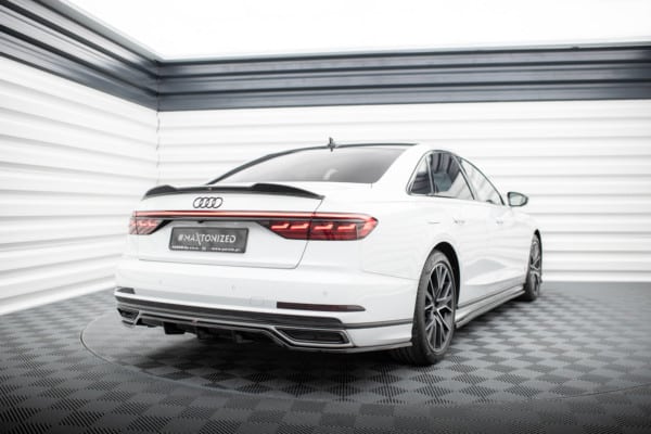 MAXTON DESIGN - Predĺženie spoilera 3D AUDI A8 / A8 S-LINE / S8 D5, Čierny lesk – Obrázok 2