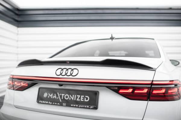 MAXTON DESIGN - Predĺženie spoilera 3D AUDI A8 / A8 S-LINE / S8 D5, Čierny lesk – Obrázok 3