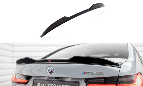 MAXTON DESIGN - Predĺženie spoilera 3D vhodné pre BMW 3 M340I / M-PACK SEDAN G20 FACELIFT, Čierny lesk
