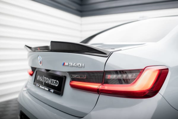 MAXTON DESIGN - Predĺženie spoilera 3D vhodné pre BMW 3 M340I / M-PACK SEDAN G20 FACELIFT, Čierny lesk – Obrázok 4