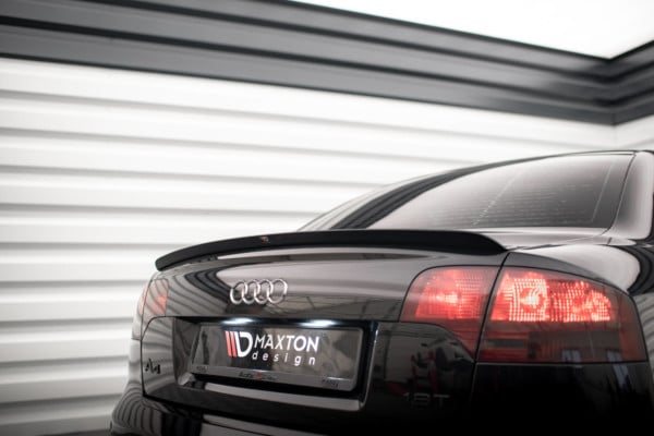 MAXTON DESIGN - Predĺženie spoilera AUDI A4 SEDAN S-LINE B7, Čierny lesk – Obrázok 3