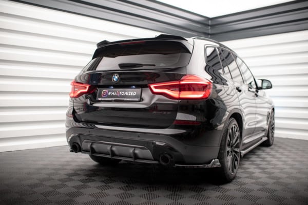 MAXTON DESIGN - Predĺženie spoilera vhodné pre BMW X3 G01, Čierny lesk – Obrázok 4