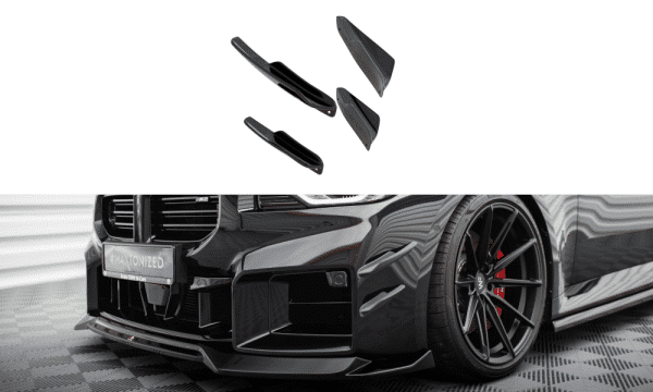 MAXTON DESIGN - Plutvy nárazníka vhodné pre BMW M2 G87, Čierny lesk