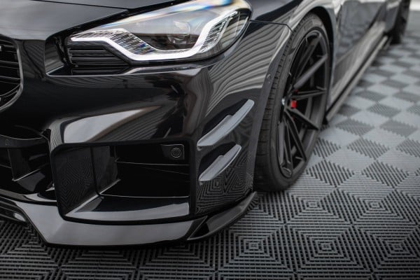 MAXTON DESIGN - Plutvy nárazníka vhodné pre BMW M2 G87, Čierny lesk – Obrázok 6