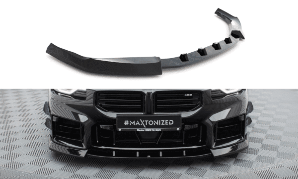 MAXTON DESIGN - Spoiler pod predný nárazník V.3 vhodné pre BMW M2 G87, Čierny lesk