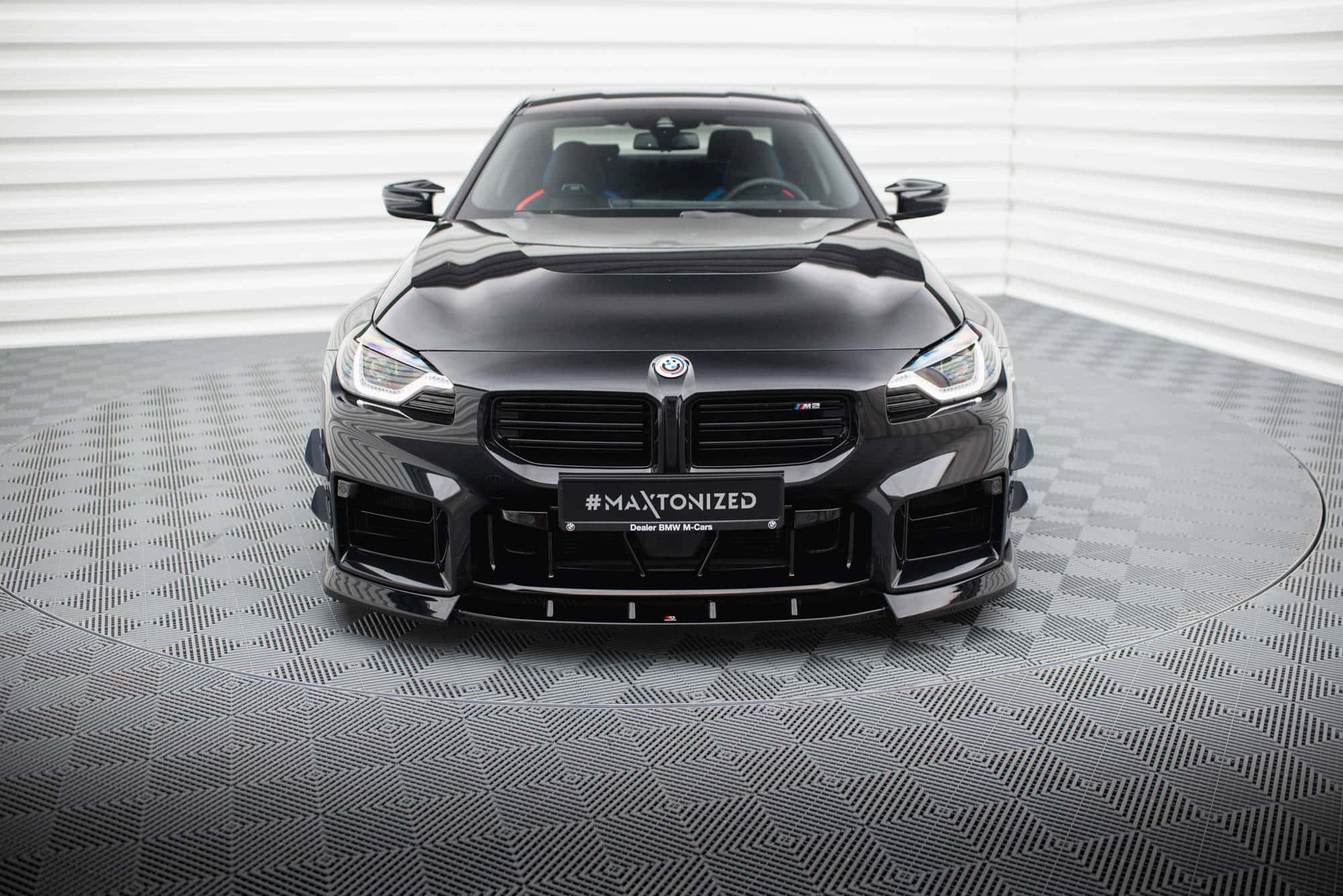 MAXTON DESIGN - Spoiler pod predný nárazník V.3 vhodné pre BMW M2 G87, Čierny lesk – Obrázok 2