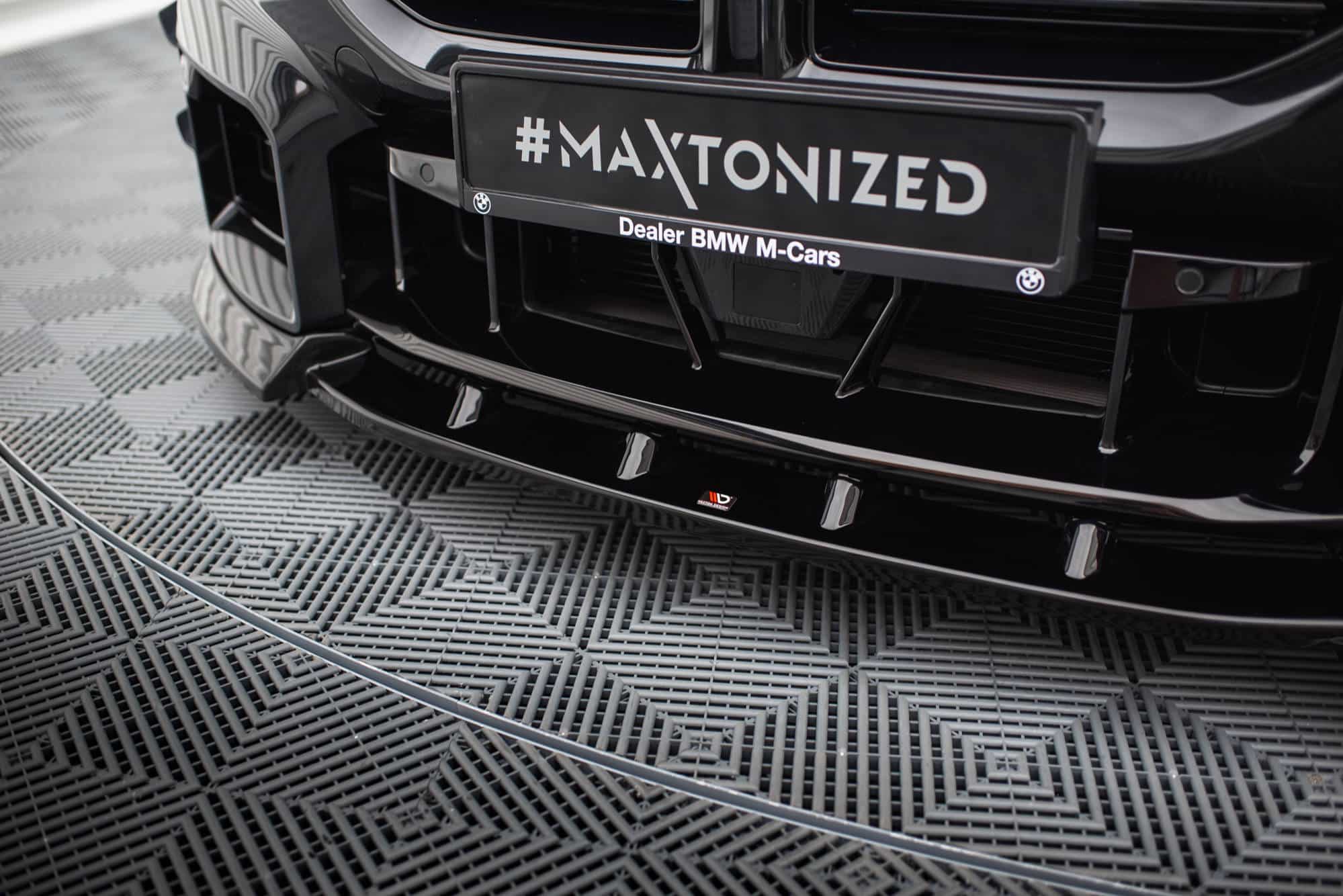 MAXTON DESIGN - Spoiler pod predný nárazník V.3 vhodné pre BMW M2 G87, Čierny lesk – Obrázok 3