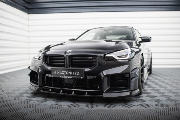 MAXTON DESIGN - Spoiler pod predný nárazník V.3 vhodné pre BMW M2 G87, Čierny lesk – Obrázok 4
