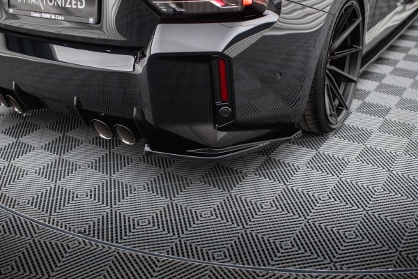 MAXTON DESIGN - Bočné difúzory zadného nárazníka V.1 vhodné pre BMW M2 G87, Čierny lesk – Obrázok 3