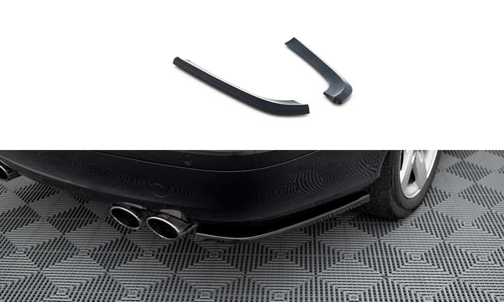 MAXTON DESIGN - Bočné difúzory zadného nárazníka V.1 MERCEDES-BENZ CLK W209, Čierny lesk