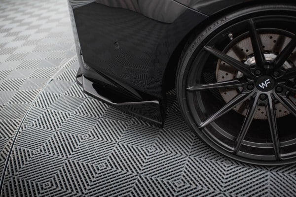 MAXTON DESIGN - Bočné difúzory zadného nárazníka V.2 vhodné pre BMW M2 G87, Čierny lesk – Obrázok 4
