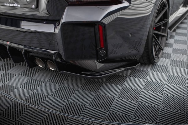MAXTON DESIGN - Bočné difúzory zadného nárazníka V.3 vhodné pre BMW M2 G87, Čierny lesk – Obrázok 3
