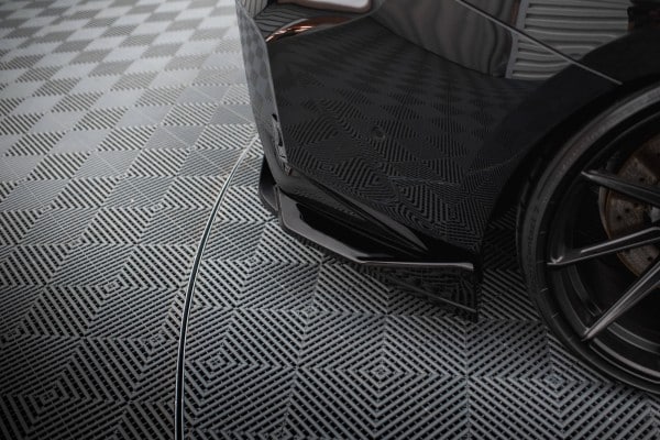 MAXTON DESIGN - Bočné difúzory zadného nárazníka V.4 vhodné pre BMW M2 G87, Čierny lesk – Obrázok 4