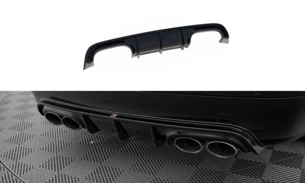 MAXTON DESIGN - Difúzor zadného nárazníka MERCEDES-BENZ CLK W209, Čierny lesk