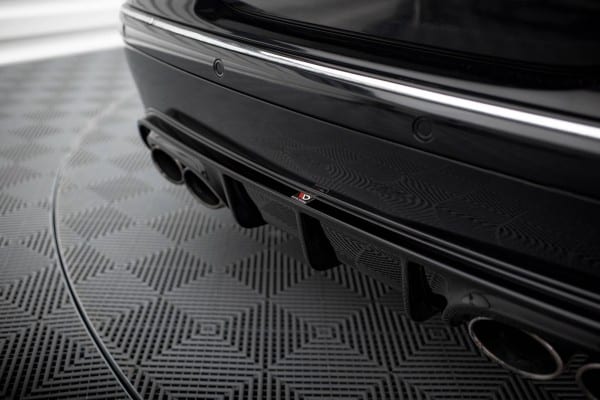 MAXTON DESIGN - Difúzor zadného nárazníka MERCEDES-BENZ CLK W209, Čierny lesk – Obrázok 2