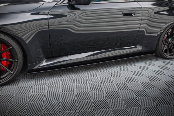 MAXTON DESIGN - Lišty pod bočné prahy V.3 vhodné pre BMW M2 G87, Čierny lesk – Obrázok 3