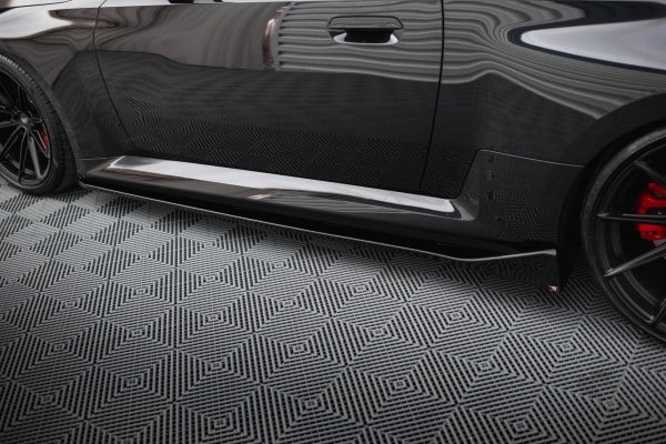 MAXTON DESIGN - Lišty pod bočné prahy V.4 vhodné pre BMW M2 G87, Čierny lesk – Obrázok 4