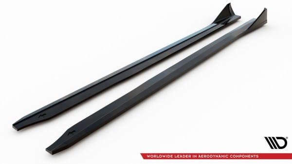 MAXTON DESIGN - Lišty pod bočné prahy V.4 vhodné pre BMW M2 G87, Čierny lesk – Obrázok 6